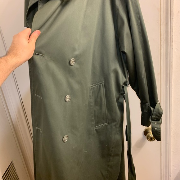 Olive London fog trench coat size sz 44 - Picture 7 of 8